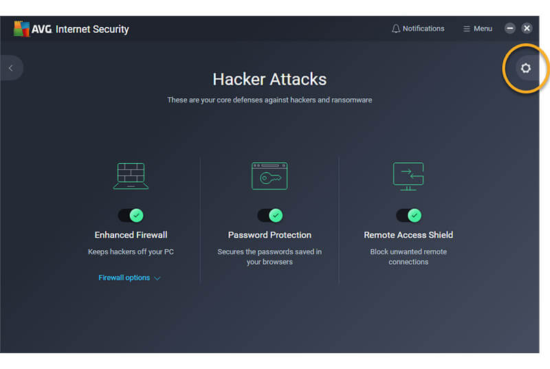 AVG Internet Security- blocks viruses and malware, keeps your emails secure, protects your personal files