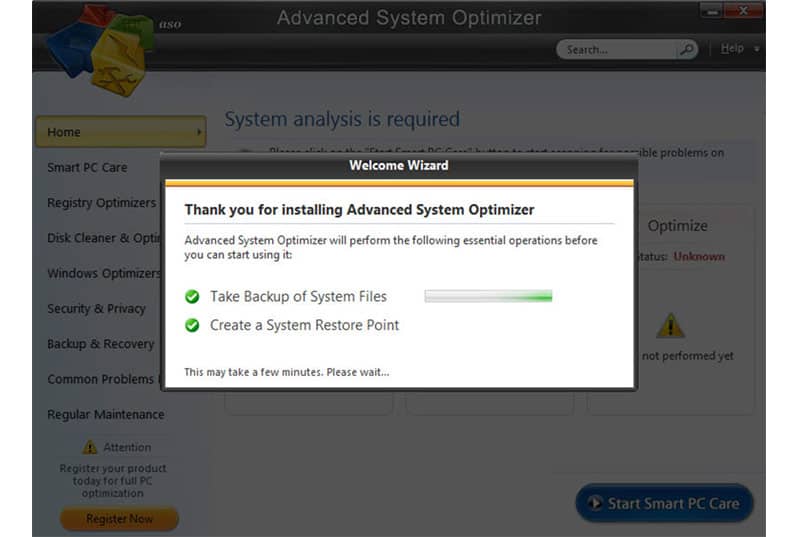Advanced System Optimizer- powerful cleanup and optimization software f