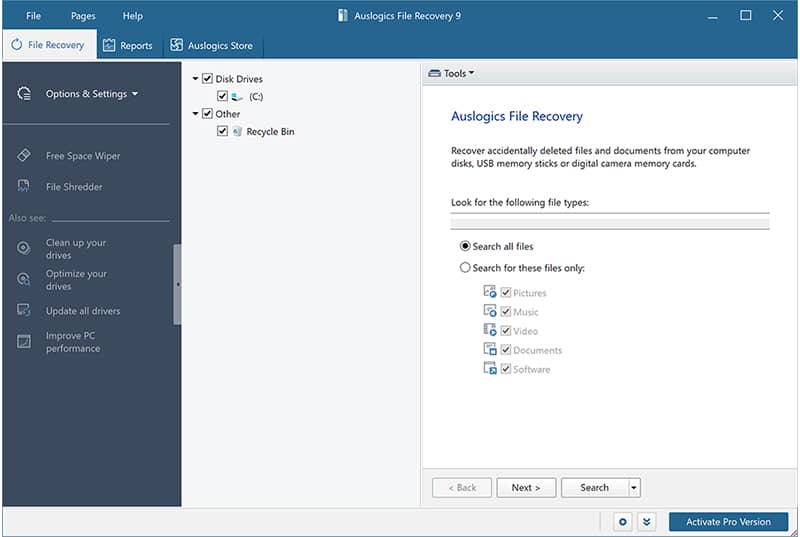 Auslogics File Recovery Free Download