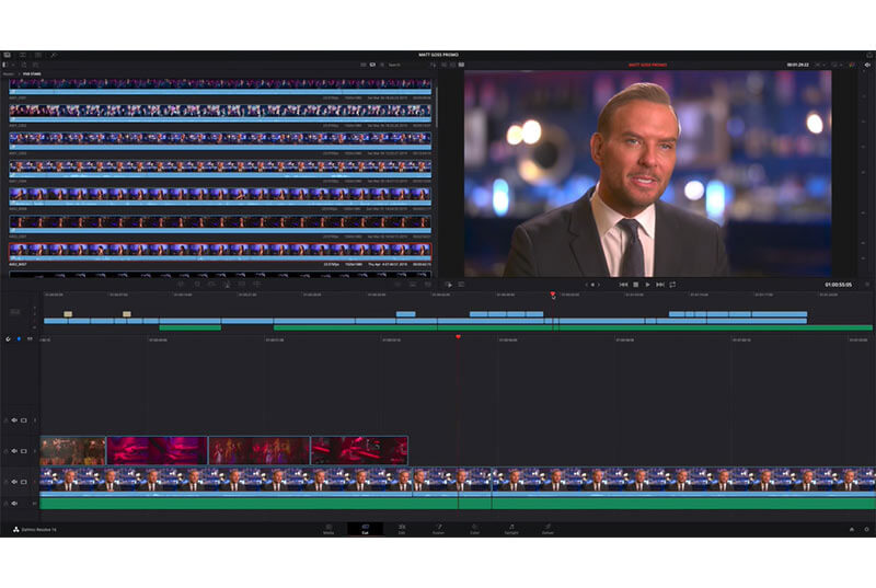 Davinci Resolve- only video editing software to combine professional 8K editing