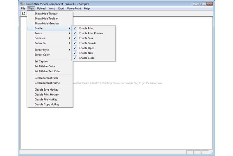 Edraw Office Viewer Component- standard ActiveX control that acts as an ActiveX document container for hosting Office documents