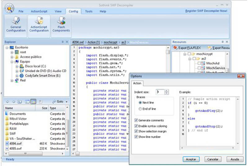 Sothink SWF Decompiler- provides perfect Flash software and logo maker tool