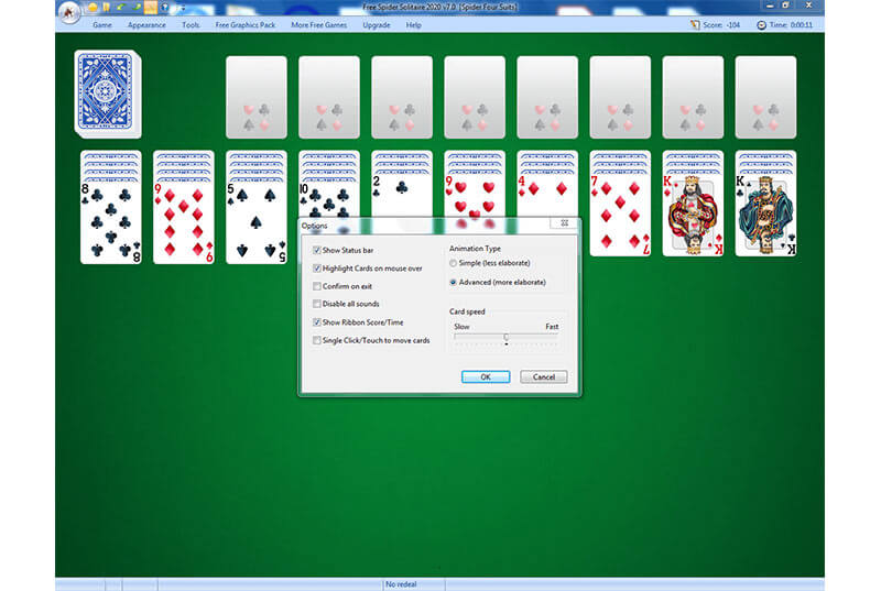 Spider Solitaire- Free downloadable game that lets you play spider solitaire on your computer or laptop