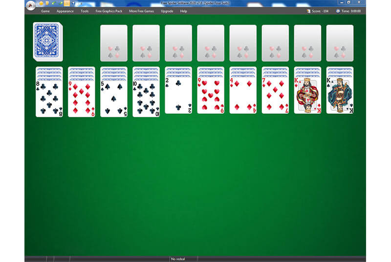 Spider Solitaire- Play Spider Four Suits and four other spider solitaire card games