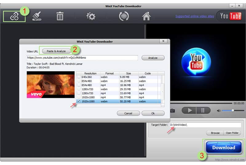 WinX Youtube Downloader- program that lets you download tons of videos directly from YouTube