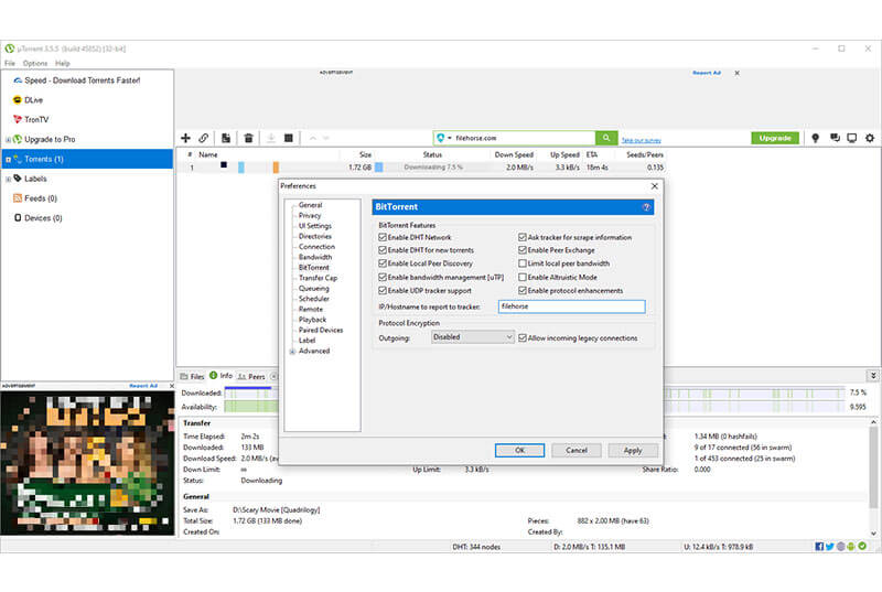 uTorrent- torrent client for Windows, Mac, Android and Linux