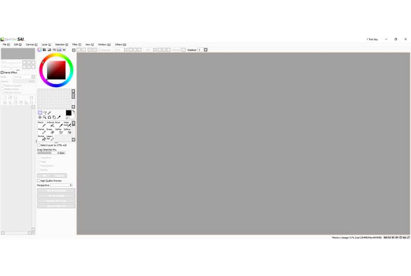 Paint tool sai- lightweight raster graphics editor