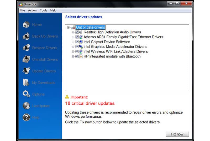 DriverDoc download to update corrupted drivers