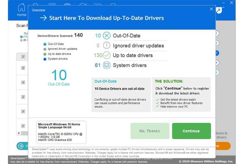 SlimDrivers - Best Driver utility