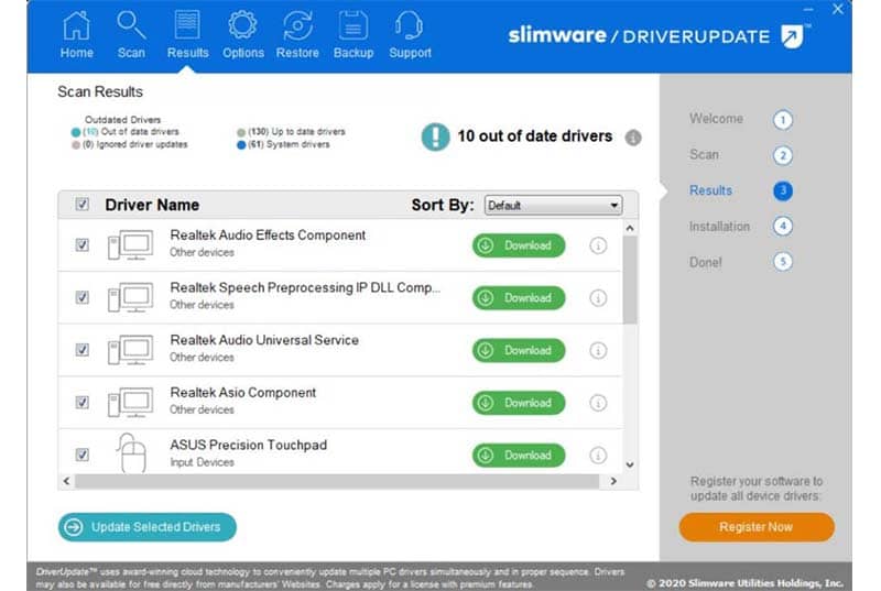 SlimDrivers- driver updater software