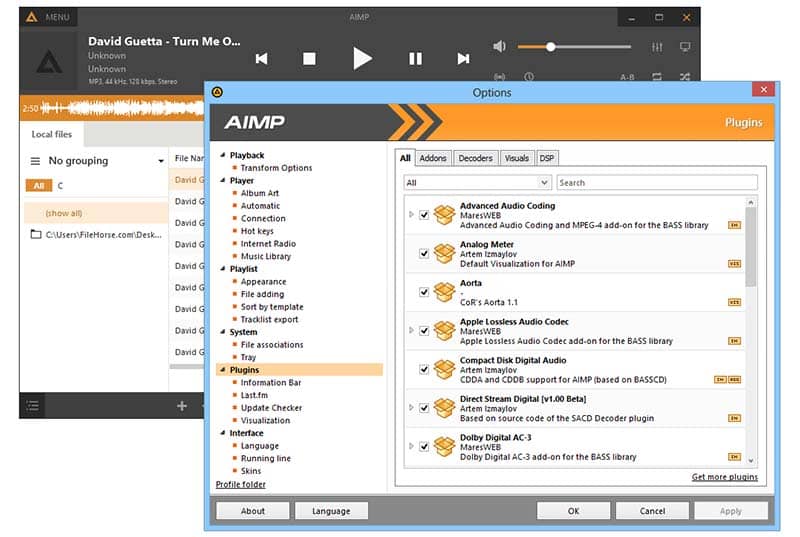 AIMP music player is powerful and great alternative to Winamp