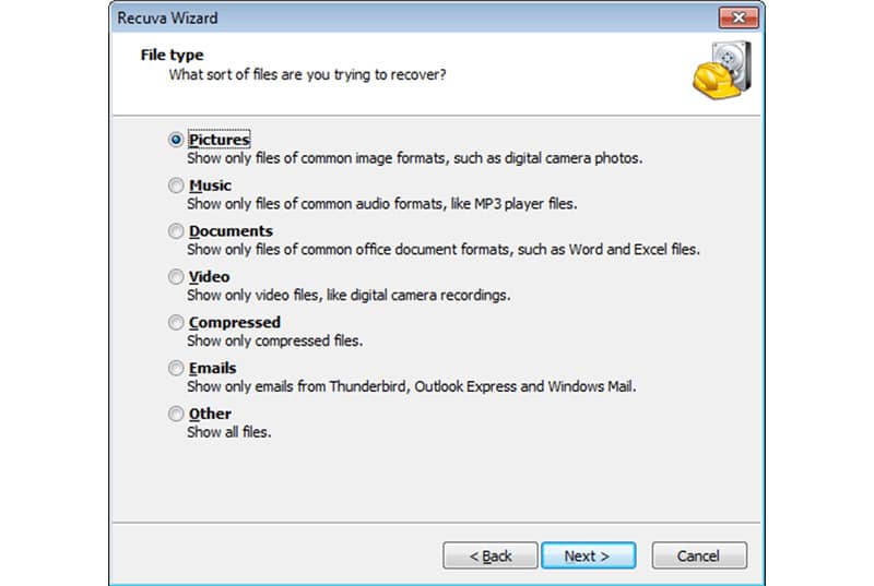 Download Recuva to recover deleted files