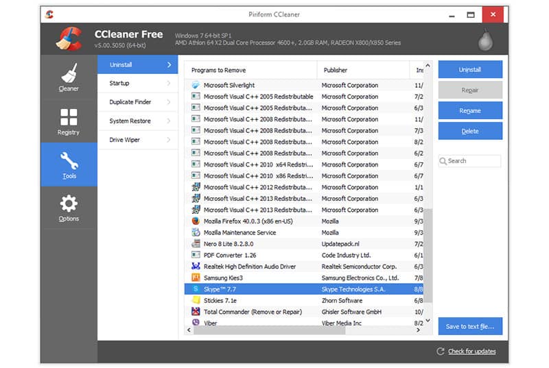 ccleaner for pc
