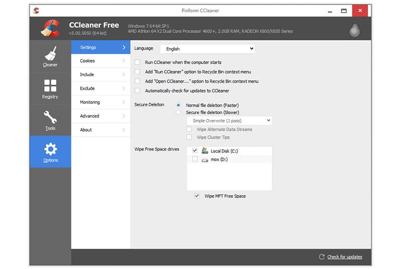 ccleaner for windows 10 pc