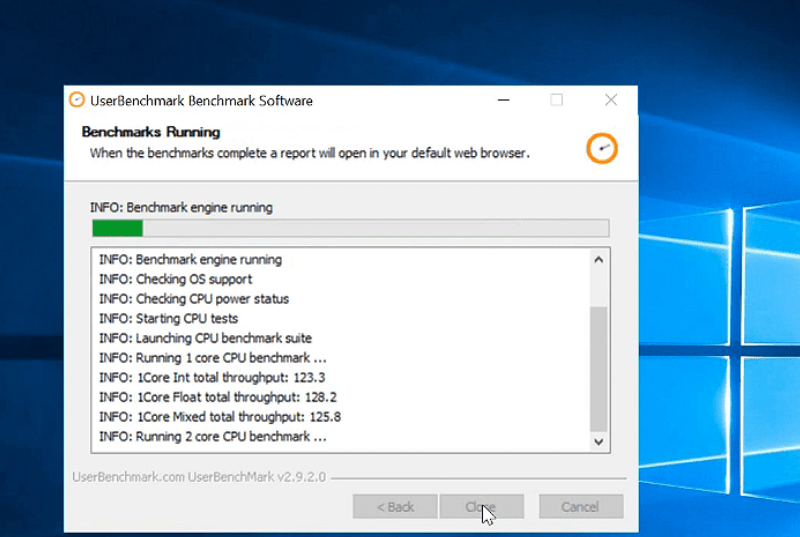 Download UserBenchmark to Test your Windows PC